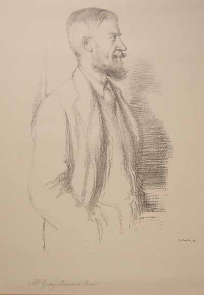 portrait of George Bernard Shaw
